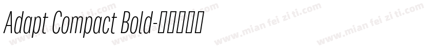 Adapt Compact Bold字体转换
